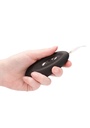 VIBRATING REALISTIC COCK 6" w/ SCROTUM BLK