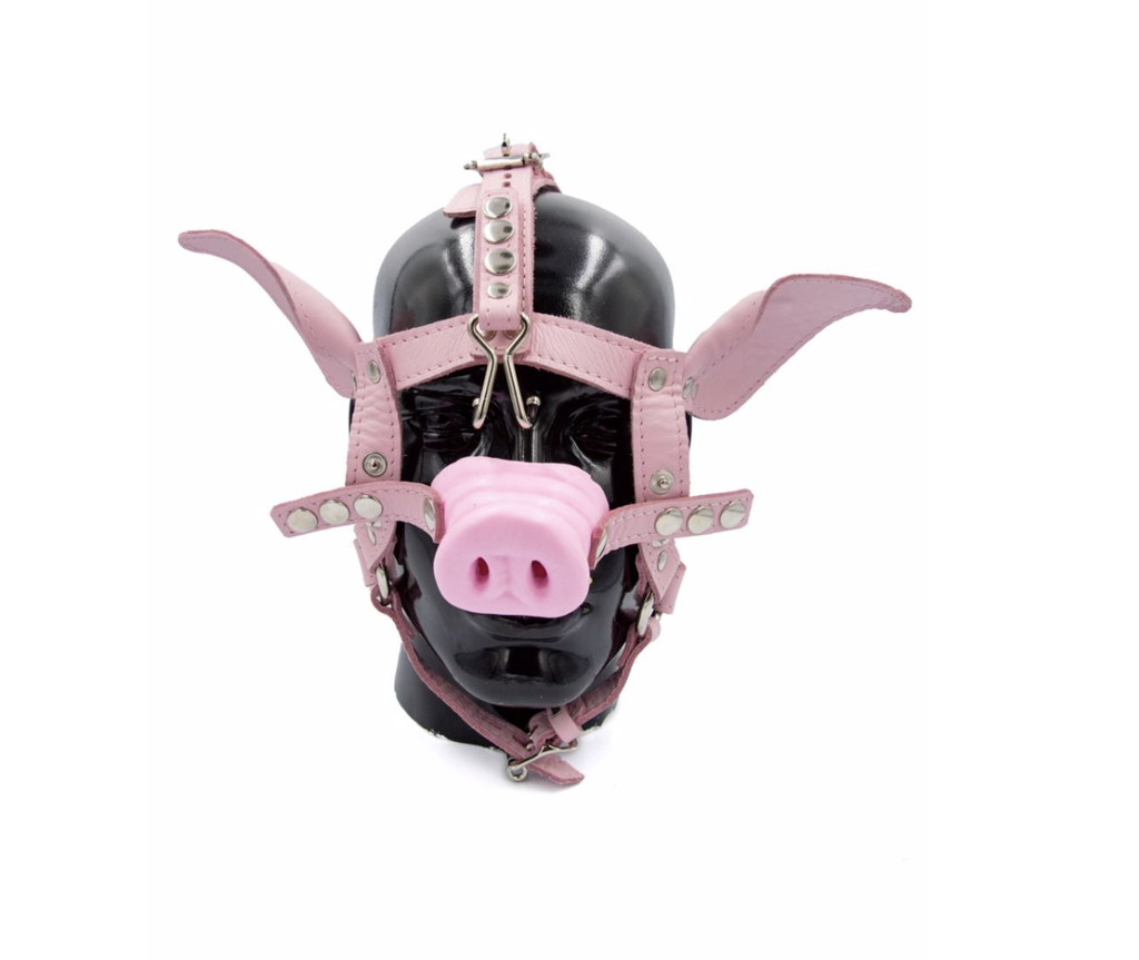 MISTER B LEATHER PIG HEAD HARNESS