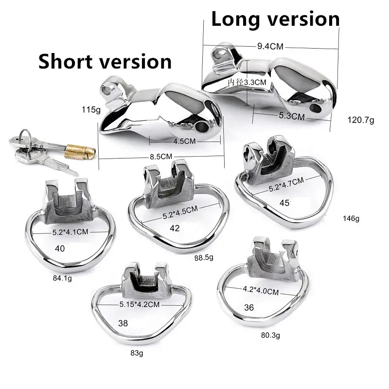 GAYT*GEAR STAINLESS CHASTITY CAGE W/ HIDDEN LOCK (LARGE)