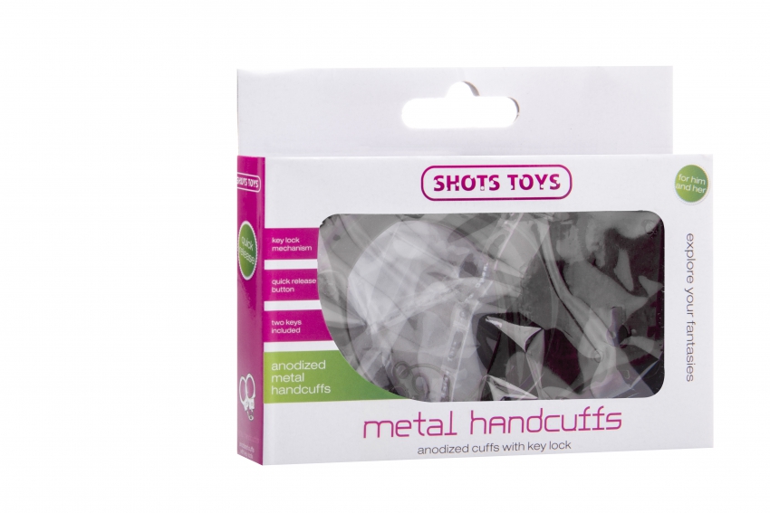 SHOTS METAL HANDCUFF BLACK