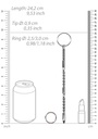 OUCH SOUND DILATOR W/ RING RIBBED 