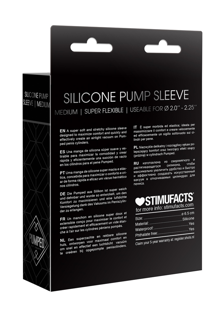 Pumped Silicone Pump Sleeve Medium