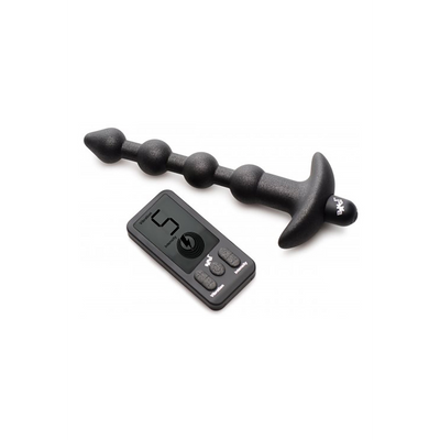 XR VIBRATING SILICONE ANAL BEADS W/ REMOTE 25 SPEED