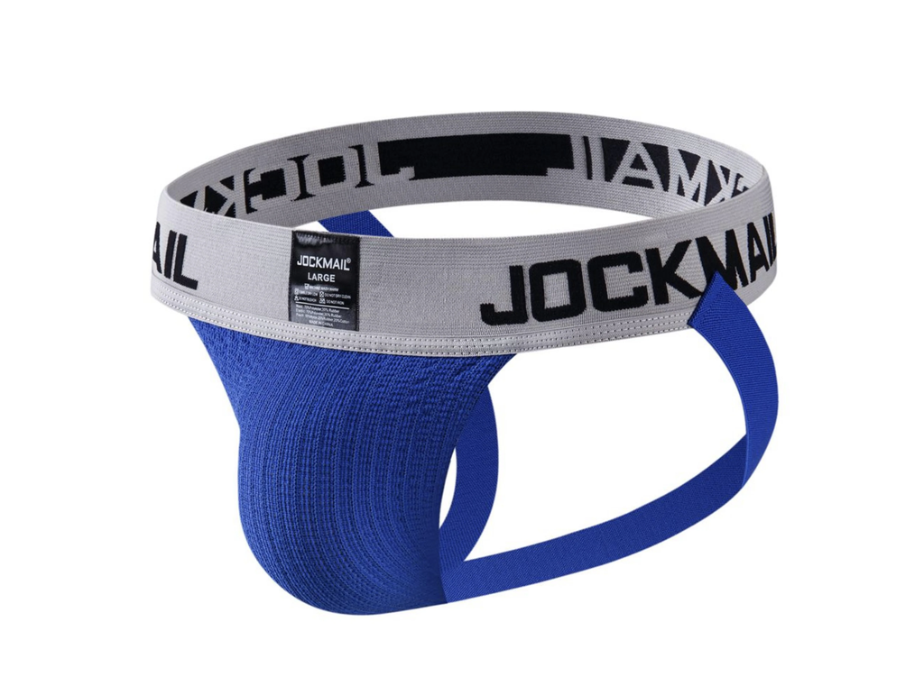JOCKMAIL 230 GRAY WIDE BELT JOCKSTRAP