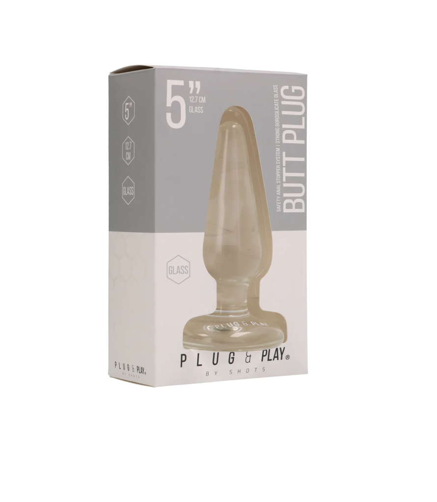 SHOTS BASIC BUTT PLUG GLASS 13cm