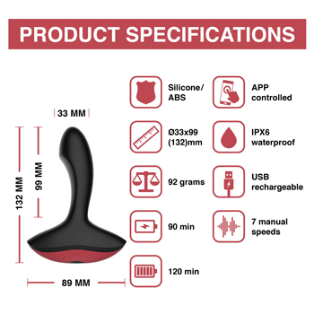 MAGIC MOTION SOLSTICE APP CONTROLLED PROSTATE VIBRATOR
