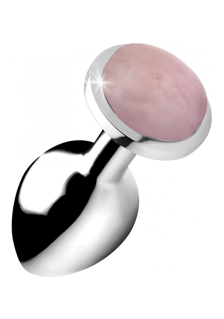 BUTT PLUG ROSE QUARZ GEM