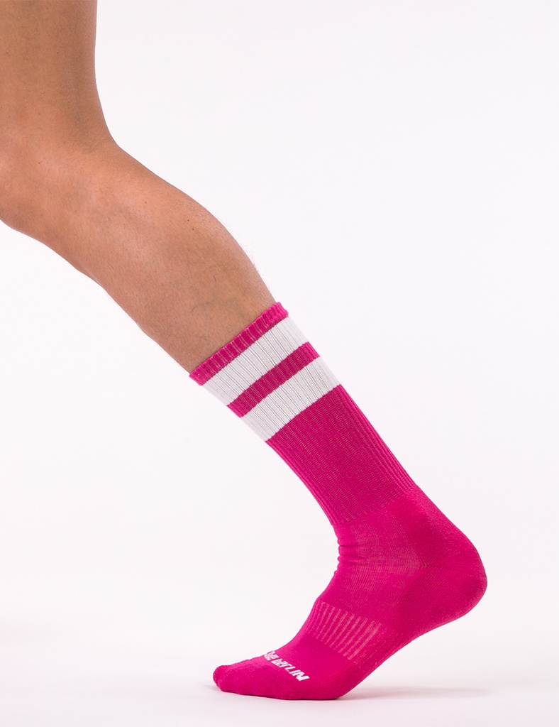 BARCODE BERLIN GYM SOCKS PINK/WHITE