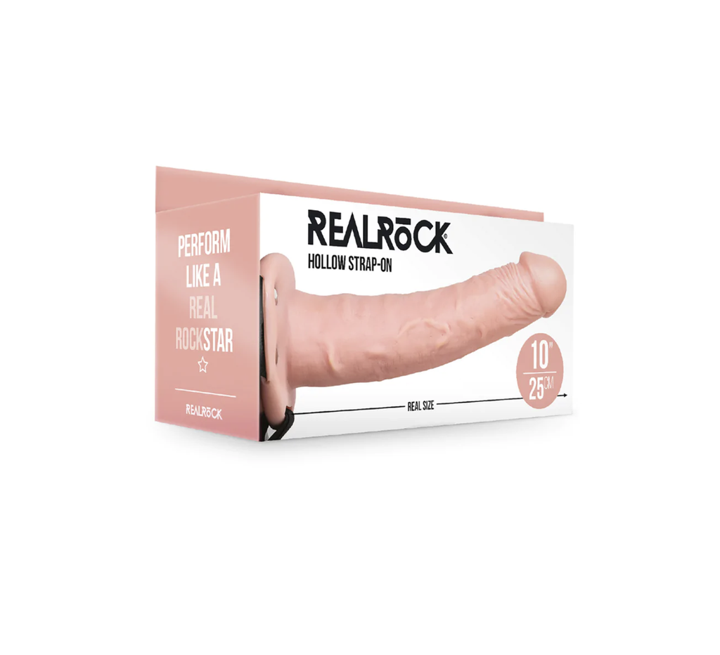 REAL ROCK HOLLOW STRAP ON NO BALLS 24,5cm