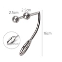 BUTT PLUG W/ 2 BALLS AND RING 45mm