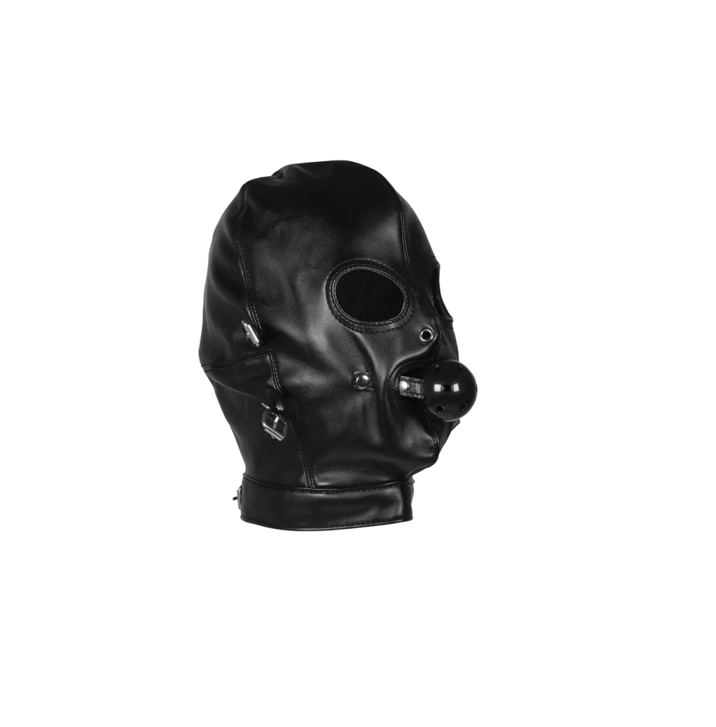 OUCH BLINDFOLD MASK W/ BREATHABLE GAG