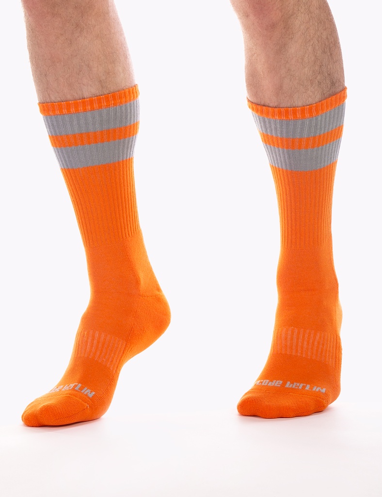 BARCODE BERLIN GYM SOCKS NEONORANGE/GREY