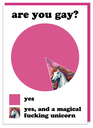 DM ARE YOU GAY CARD