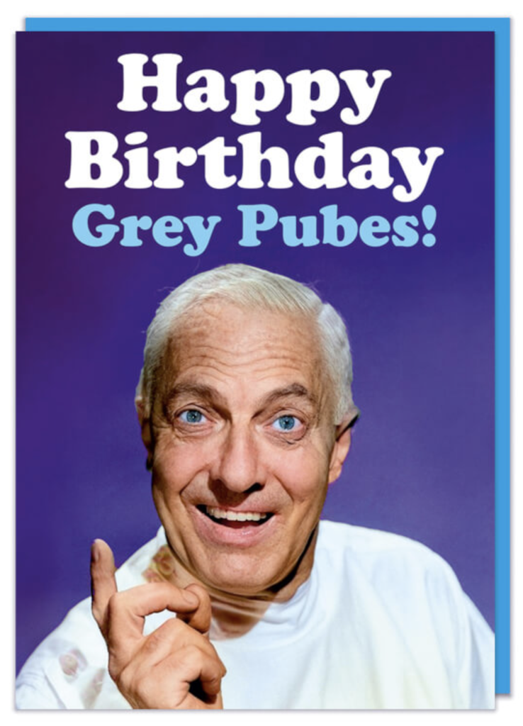 DM GREY PUBES CARD