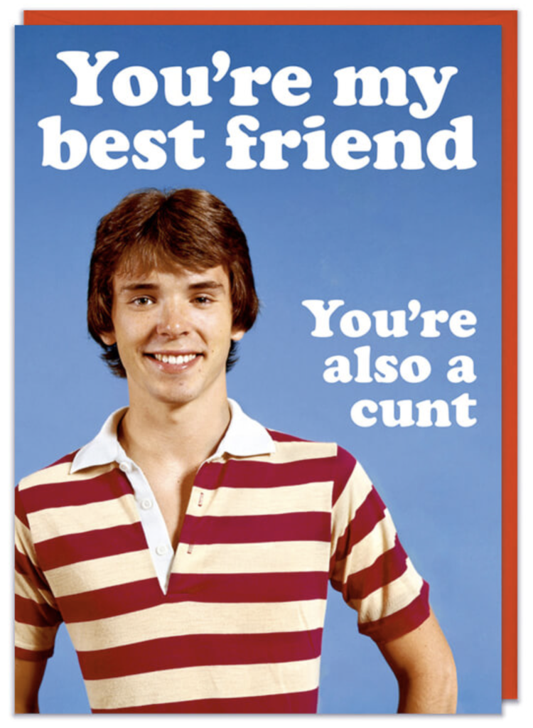 DM YOU'RE ALSO A CUNT CARD