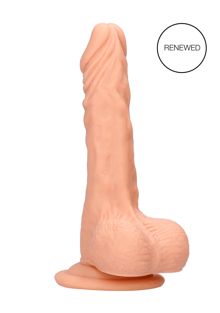 REAL ROCK DILDO W/ BALLS 10" (20cm)