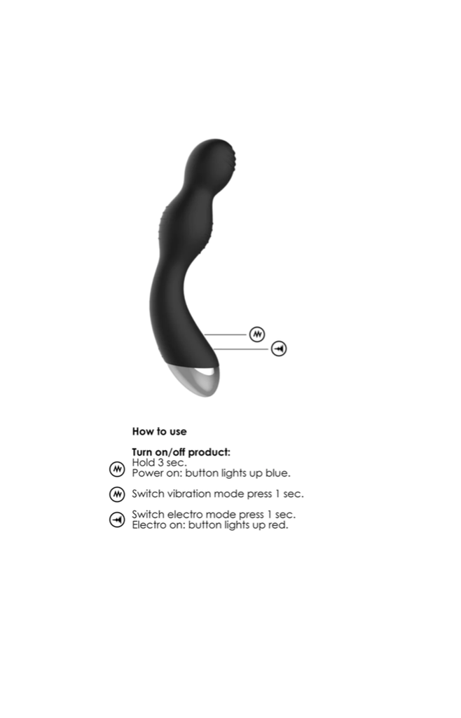 ELECTROSHOCK E-STIM G/P SPOT VIBRATOR W/ REMOTE