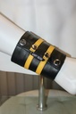GAYT*GEAR LEATHER GAUNTLET DOUBLE STRIPE