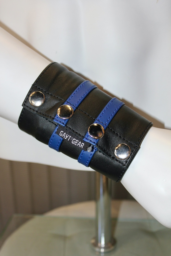 GAYT*GEAR LEATHER GAUNTLET DOUBLE STRIPE