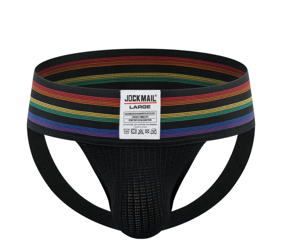 JOCKMAIL 261 RAINBOW WAISTBAND JOCK