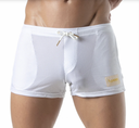 LEADER WHITE PARTY BOOTY SHORTS