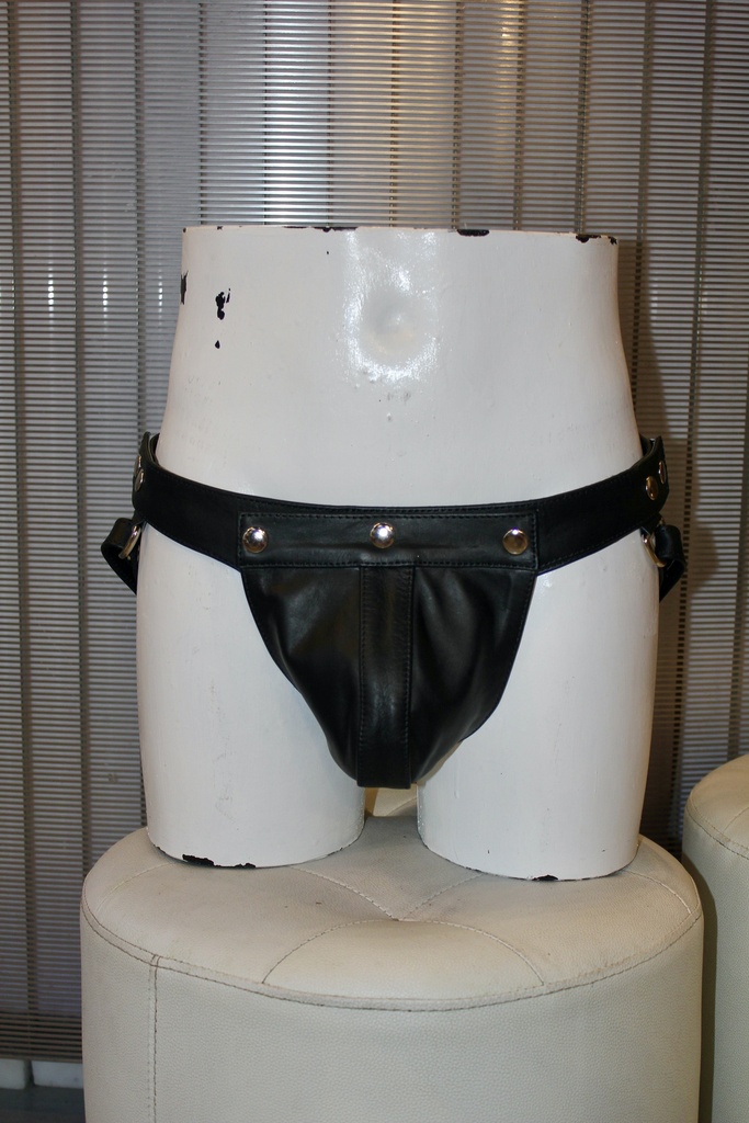 GAYT*GEAR LEATHER SNAP JOCK
