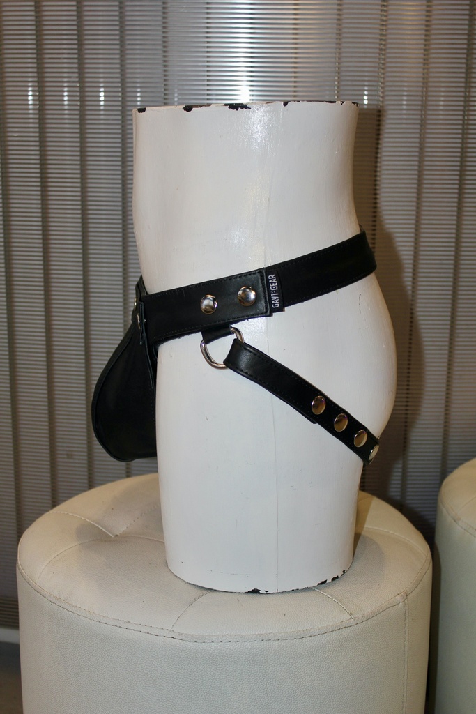 GAYT*GEAR LEATHER SNAP JOCK