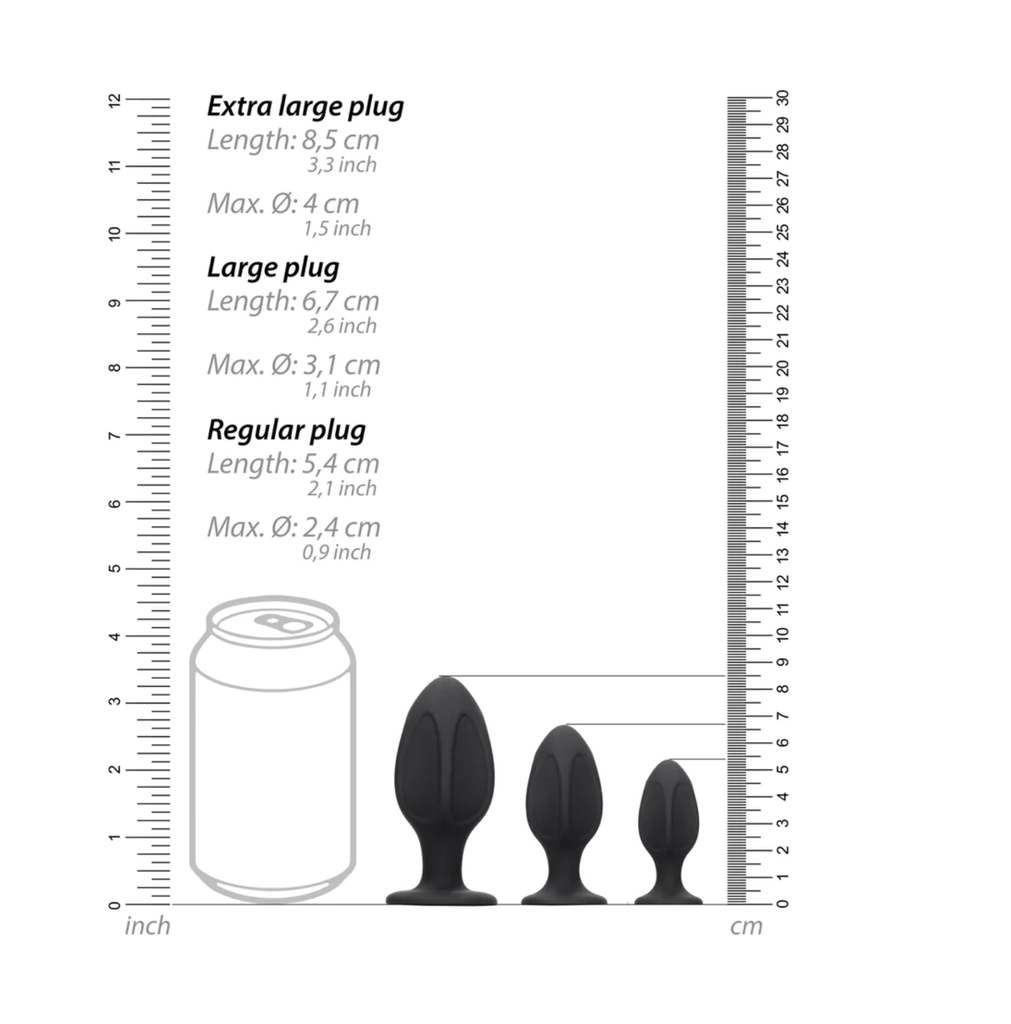OUCH DIAMOND SHAPED PLUG SET