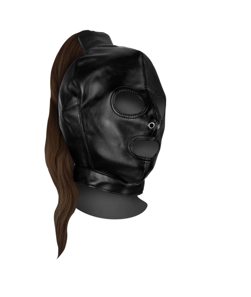 OUCH MASK WITH PONY TAIL