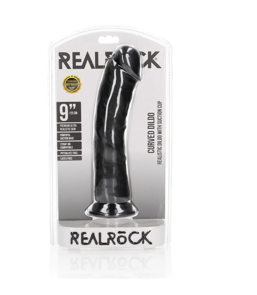 REAL ROCK CURVED DILDO NO BALLS 23cm