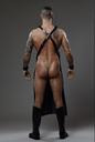 PROVOCATEUR LEATHER APRON ALPHA W/ ZIPPER