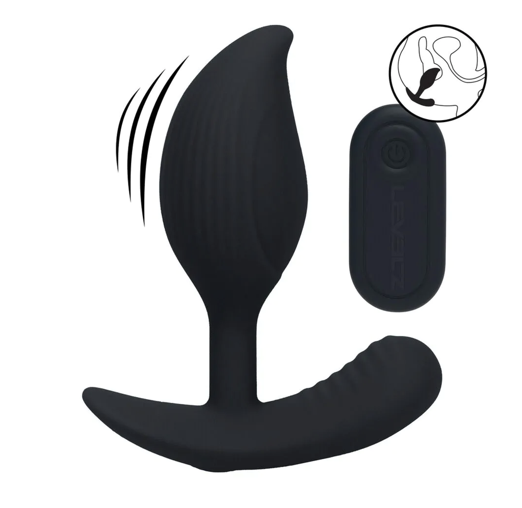 LEVELZ BY SHOTS - REMOTE CONTROL VIBRATING SILICONE ANAL PLUG