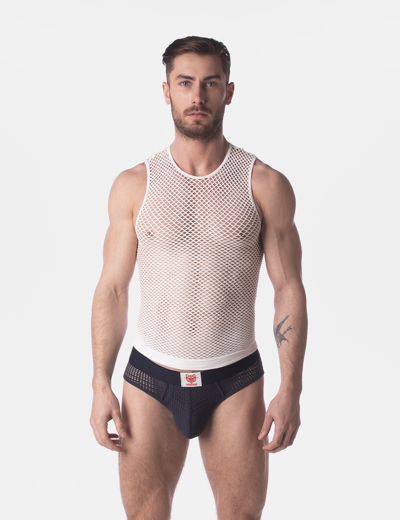 BARCODE BERLIN FISHNET TANK TOP STEFANO