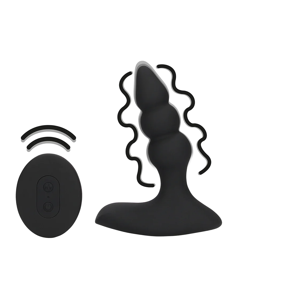 LOVELINE BEADED VIBRATING PLUG / REMOTE