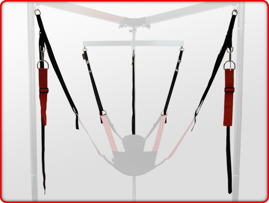 RED MULTI PURPOSE ADJUSTABLE SLING STRAPS