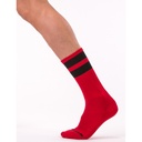 BARCODE BERLIN GYM SOCKS RED / BLACK STRIPE