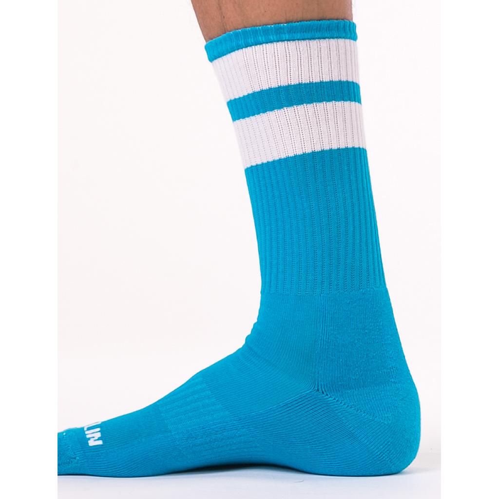 BARCODE BERLIN GYM SOCKS BLACK WITH VARIOUS COLORED STRIPE