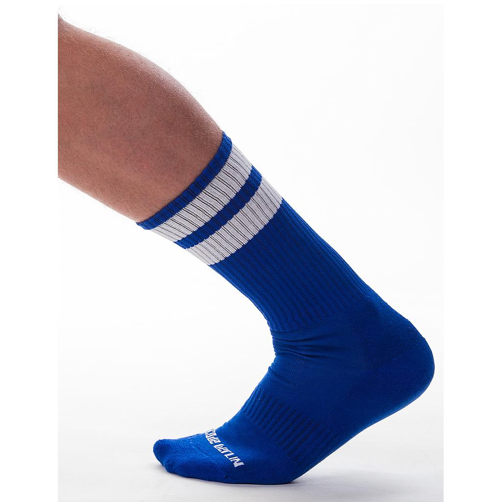 BARCODE BERLIN GYM SOCKS ROYAL / WHITE STRIPE