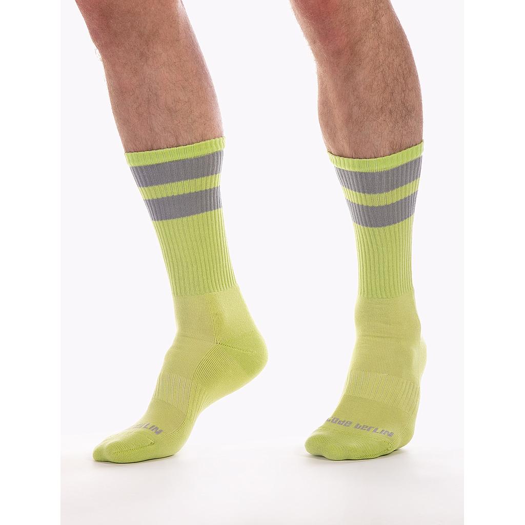 BARCODE BERLIN GYM SOCKS BLACK WITH VARIOUS COLORED STRIPE