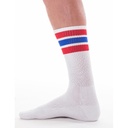 BARCODE BERLIN ME TIME SOCKS WHITE RED BLUE
