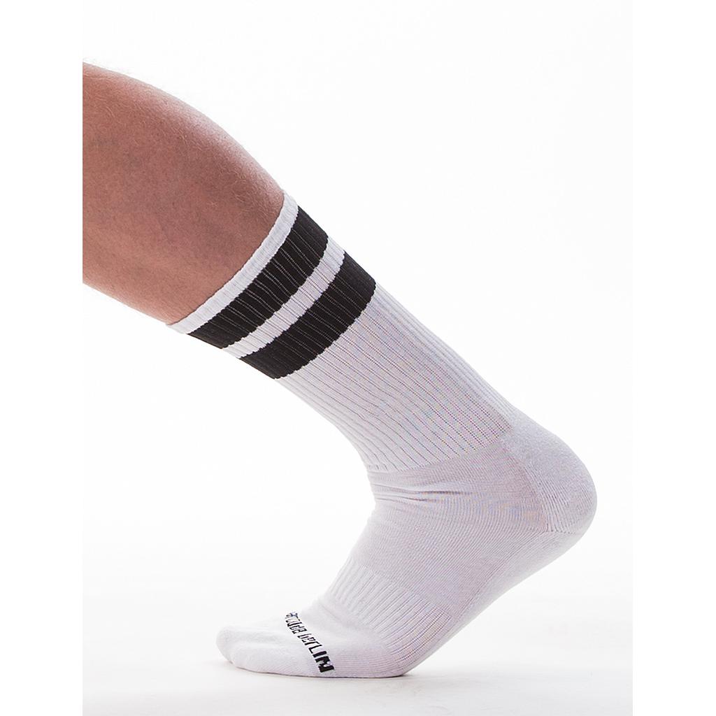 BARCODE BERLIN GYM SOCKS BLACK WITH VARIOUS COLORED STRIPE