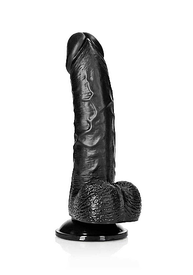 REAL ROCK CURVED REALSITIC DILDO W/ BALLS 15,5cm