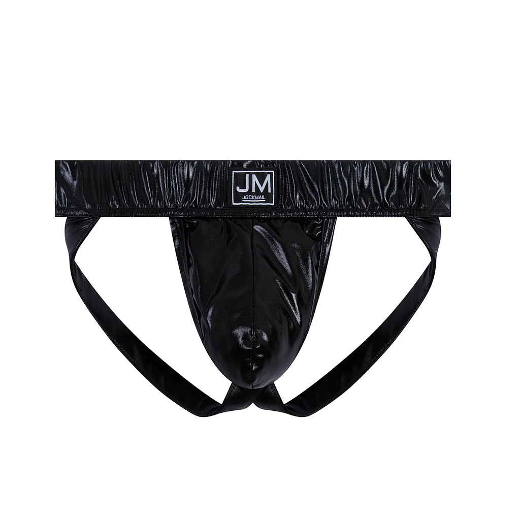 JOCKMAIL 258 SOLID FAUX LEATHER JOCK