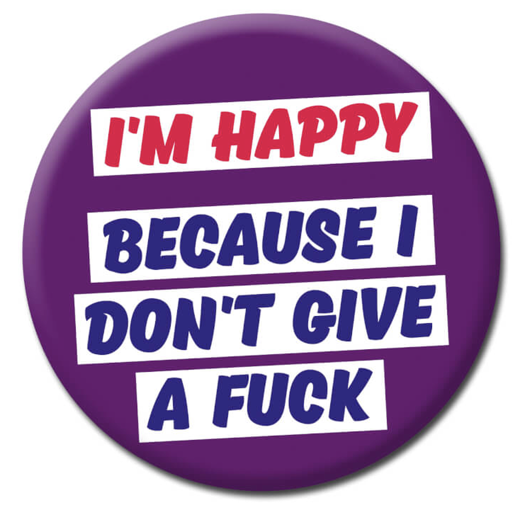 DM I'M HAPPY BADGE