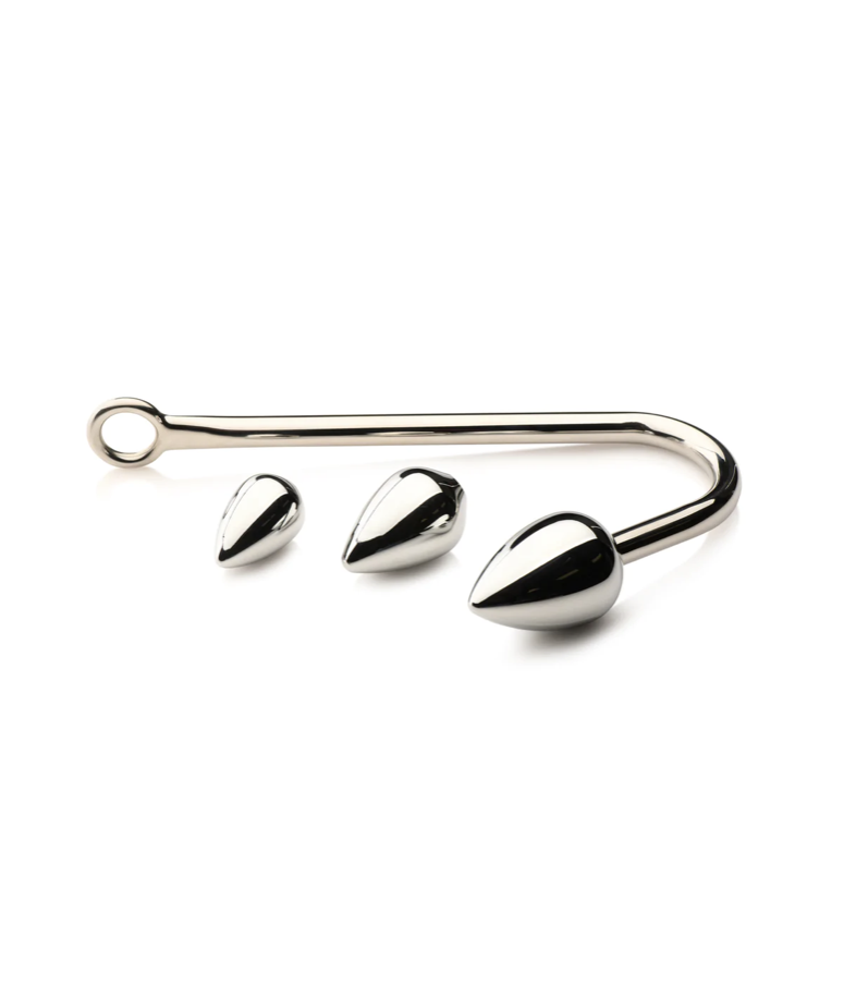 GAYT*GEAR ANAL HOOK WITH 3 OVAL BALLS