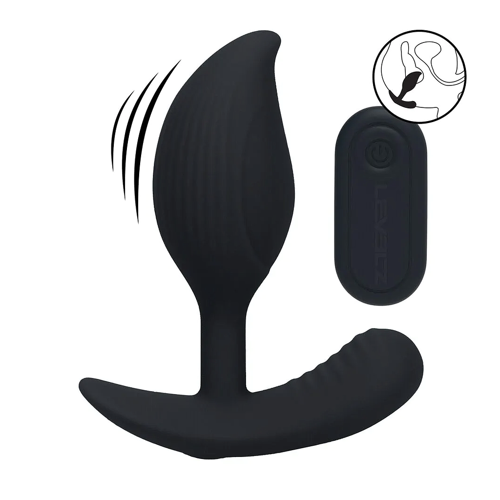 LEVELZ BY SHOTS - REMOTE CONTROL VIBRATING SILICONE ANAL PLUG