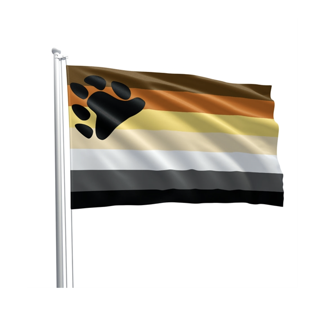PRIDE FLAG BEAR 90x150cm