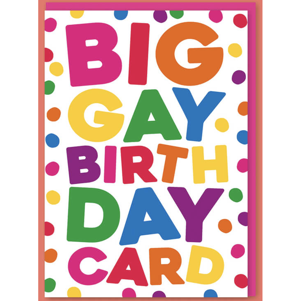 DM BIG GAY BIRTHDAY CARD
