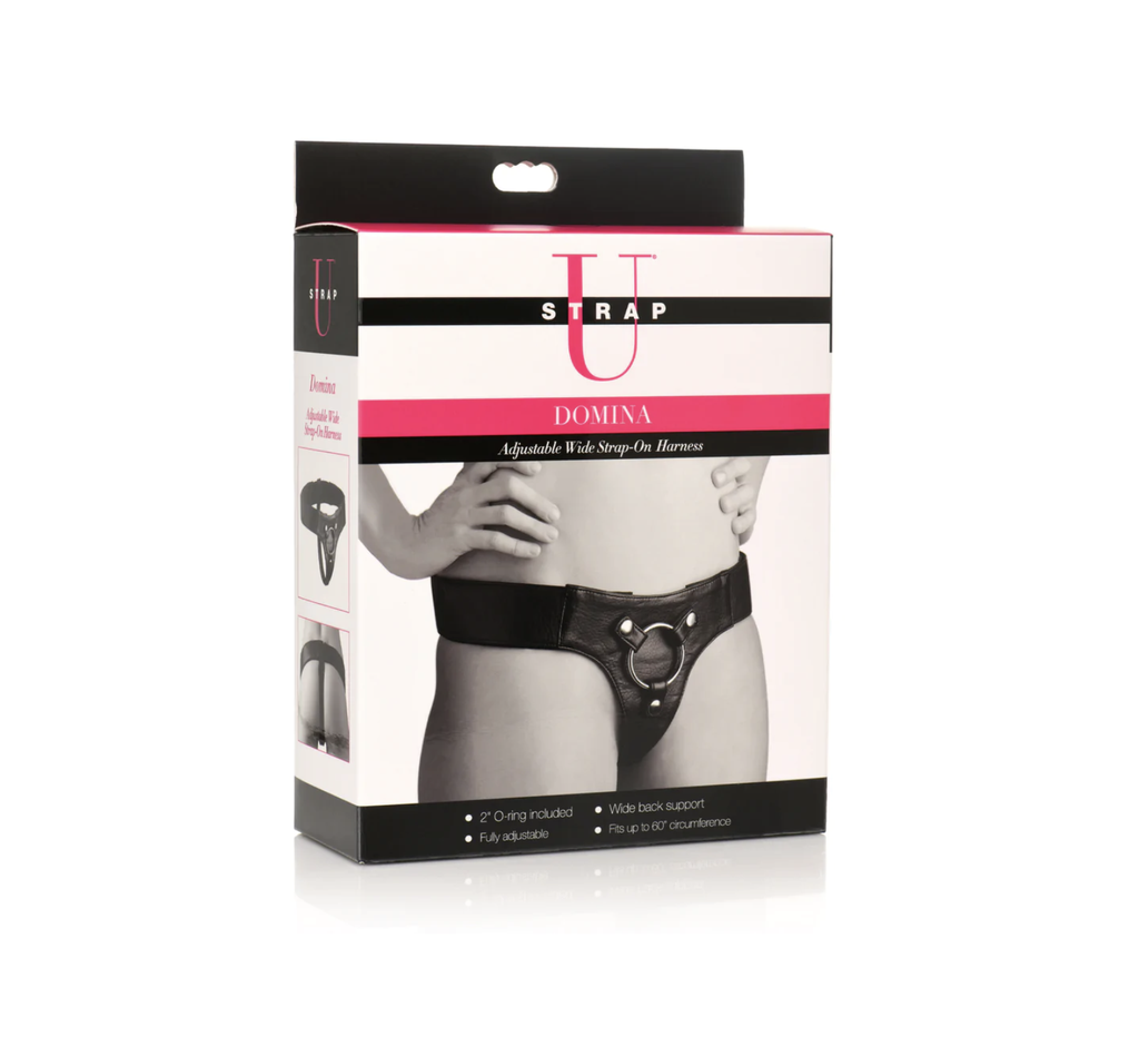 XR BRAND DOMINA WIDE BELT STRAP-ON HARNESS