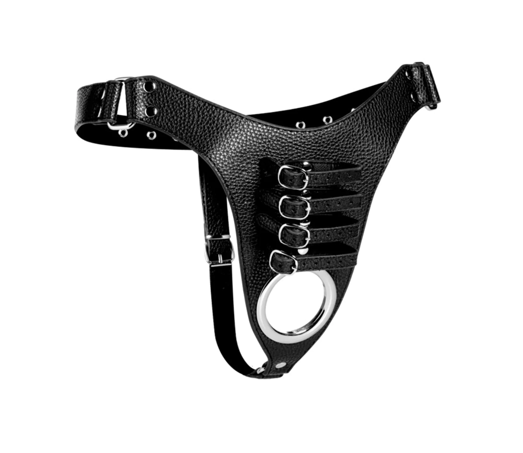 XR BRANDS CHASTITY HARNESS FOR MEN
